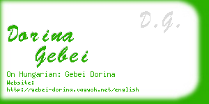 dorina gebei business card